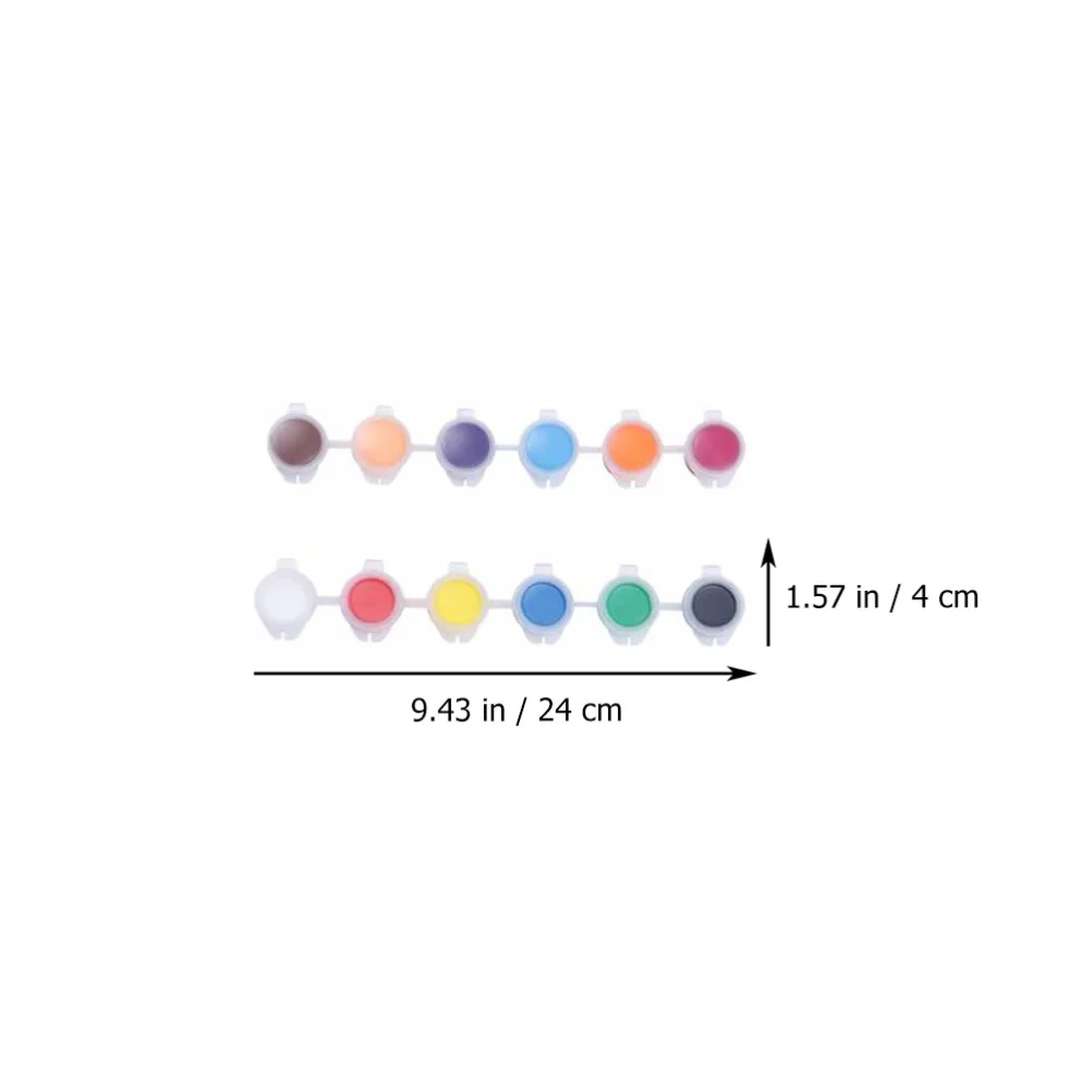 

1 Set Hand-painted Pigment Practical Watercolor Paint with Brushes
