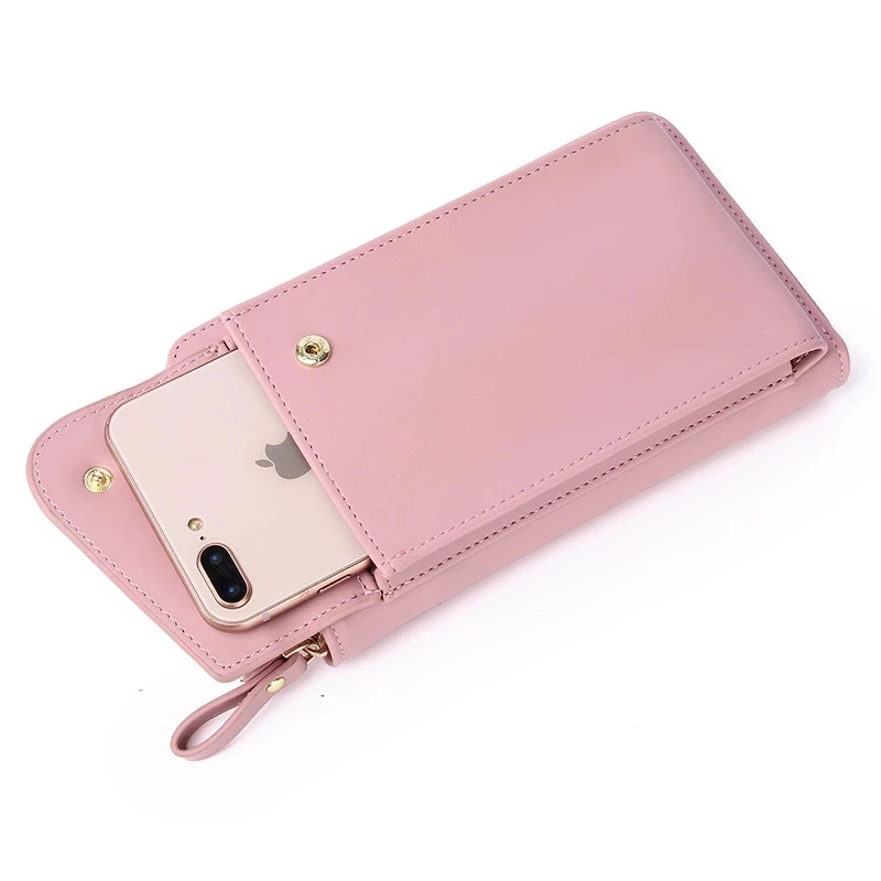 Из искусственной кожи Модные Мобильный телефон сумка через плечо женская для iPhone