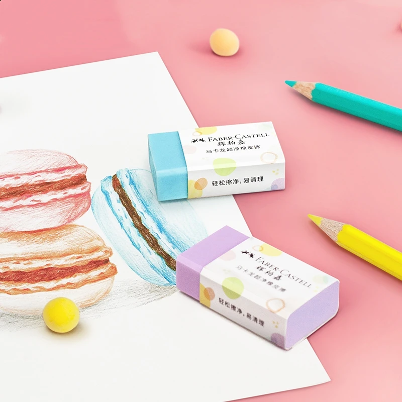 Eraser Pastel Colour Natural Rubber Super Clean Art School Office Supplies