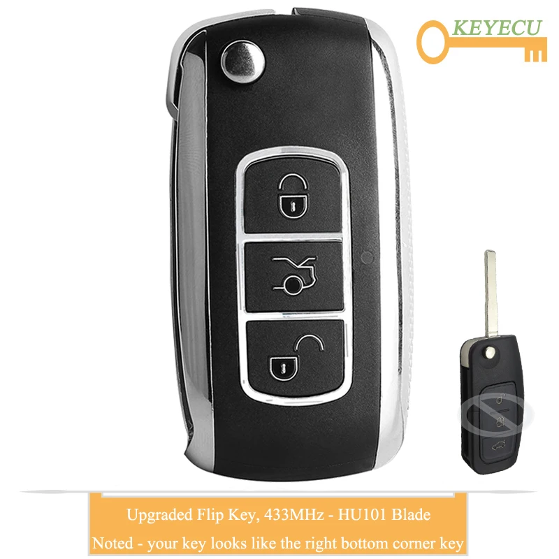 KEYECU обновленный раскладной/складной пульт дистанционного управления