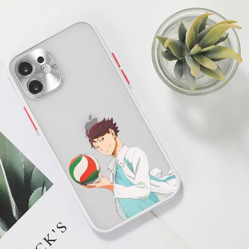 

Haikyuu Phone Case Clear matte transparent For white iPhone 7 8 x xs xr 11 12 pro plus max mini Funda