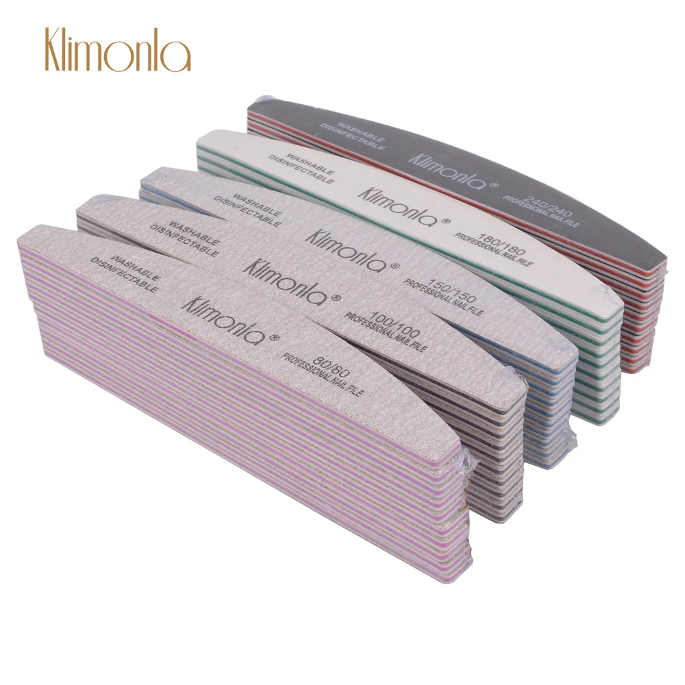

50Pcs/Lot Sanding Colorful Nial File Mix Grit Sandpaper Block Buffing Grinding UV Gel Polishing Manicure Nail Salon Accessories