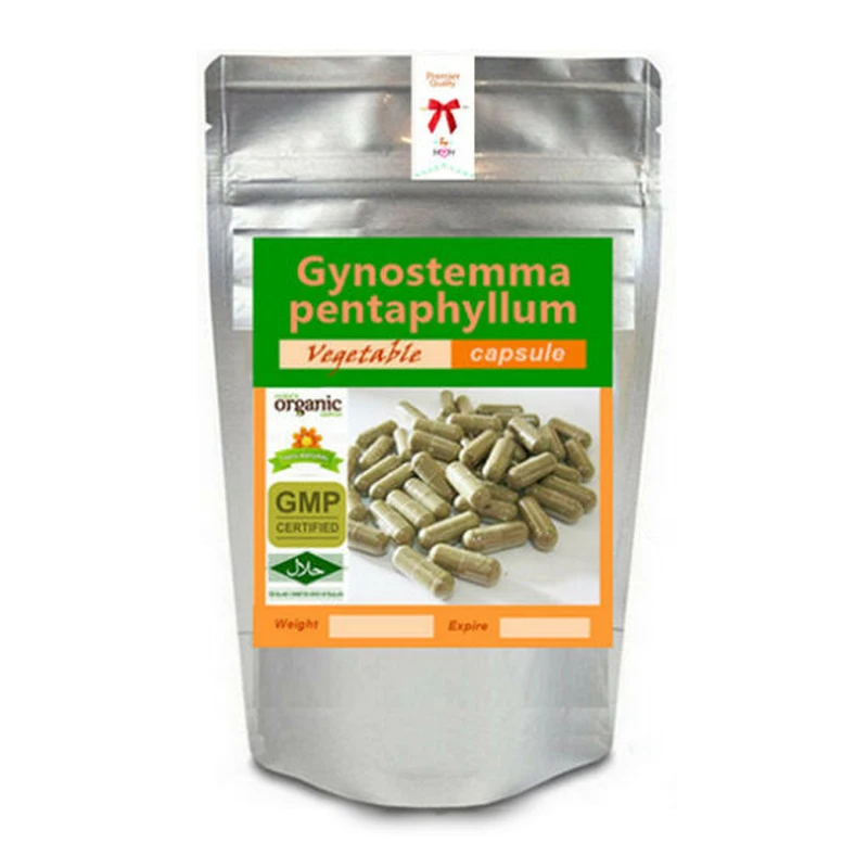 

400 Vetgetable Caps 500 mg Gynostemma pentaphyllum Jiaogulan Miracle Grass Detox promotes metabolism eliminate Fat