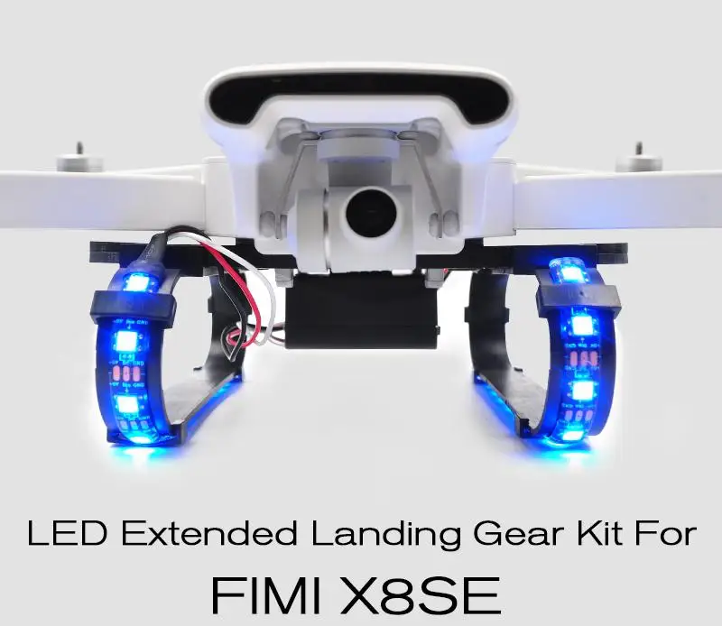 HobbyLane светодиодный посадочный механизм для FIMI X8 SE посадочное Кольцо Красочная