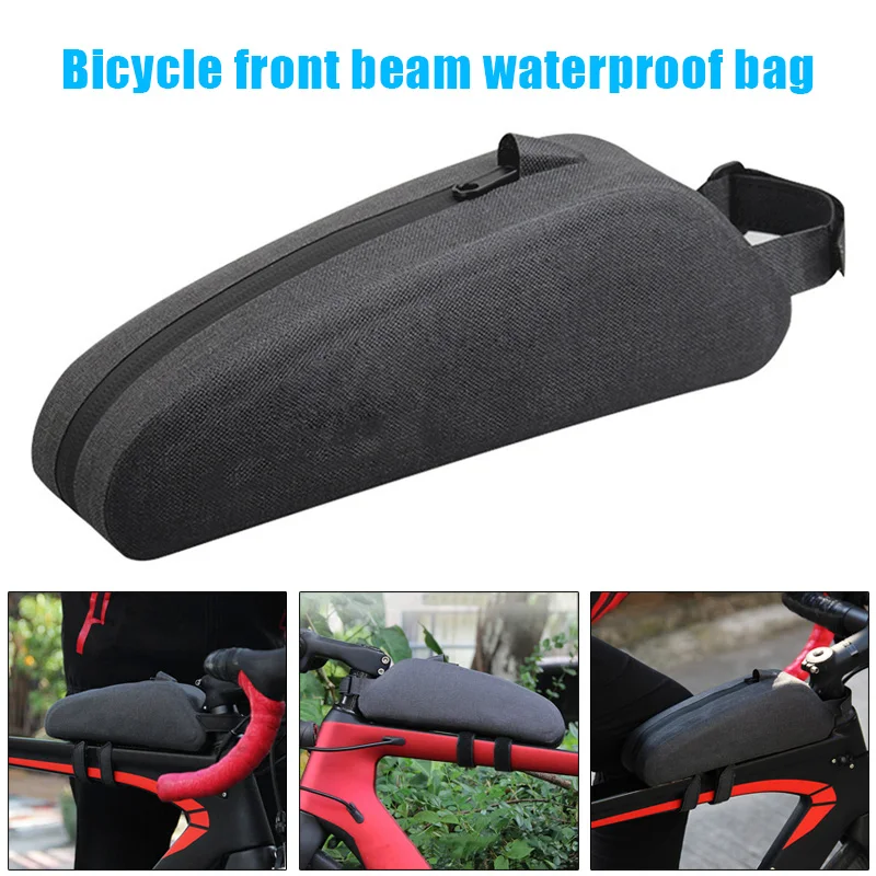 

Bicycle Bag Waterproof Zipper Large Capacity Front Beam Bag Riding Accessories Bicycle Equipment N66