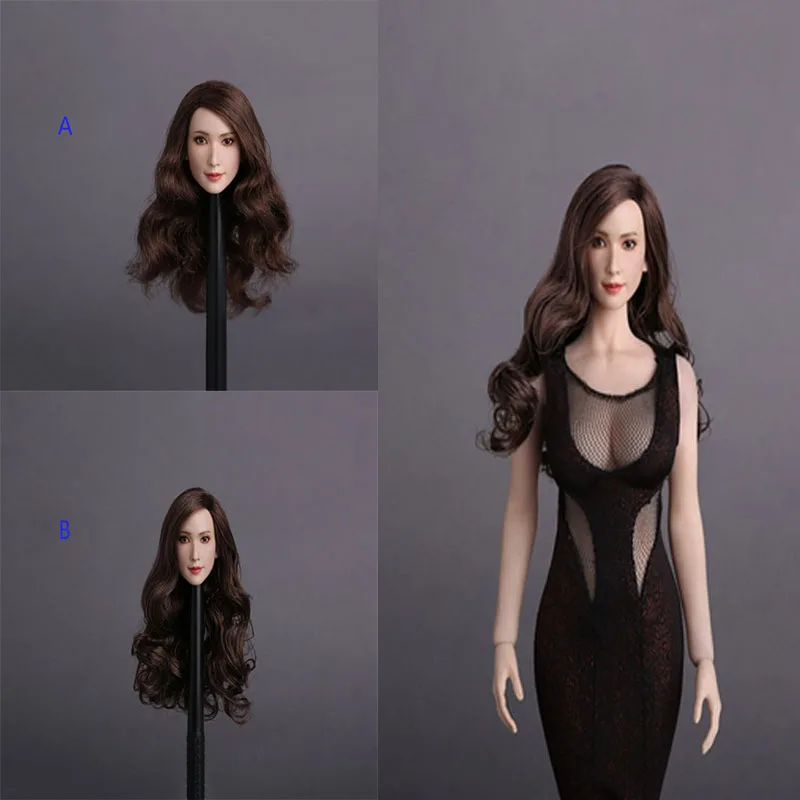 

GACTOYS GC008 масштаб 1/6 Женская азиатская Красивая голова скульптура A B C выглядит как Lin Chiling Yu Feihong для 12 дюймов экшн-фигурки тела