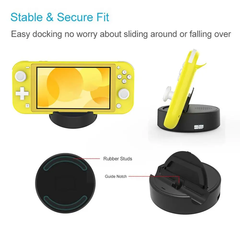 Для Switch Lite Зарядная база портативный хост с откидной подставкой USB внешней ручкой
