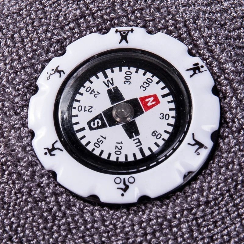 Outdoor Compass Wristband Sports Sweat-Absorbent Cotton Survival Bracelet Sweat Bands for Hiking Hunting Camping | Спорт и