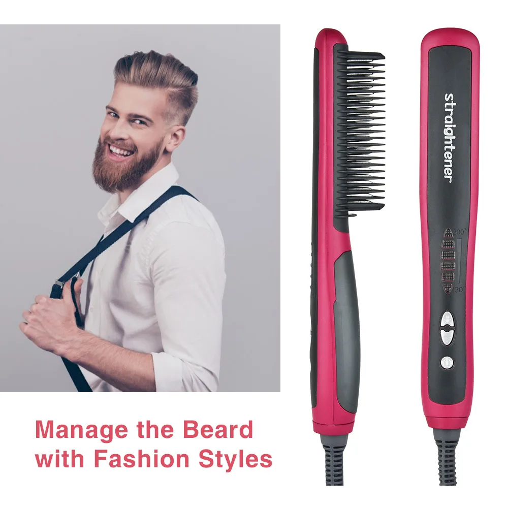 Электрический Выпрямитель для волос и бороды стайлер керамическая