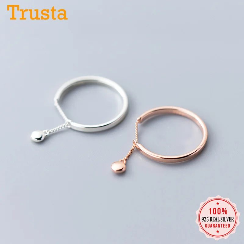 Trustdavis Аутентичные 925 пробы Серебряные бусы, цепочка с открытым пальцем для женщин и девушек, ювелирные изделия из стерлингового серебра, подарок DS1891