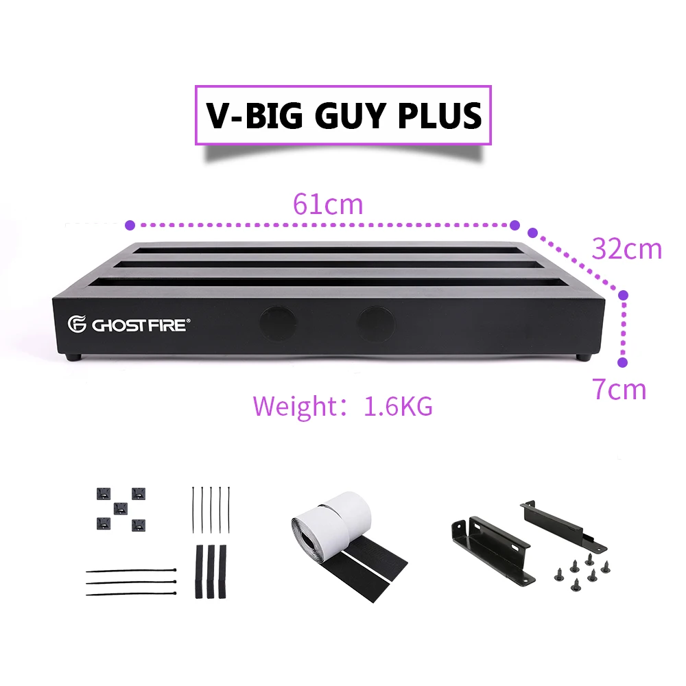 Ghost Fire Victor алюминиевая Педальная доска для гитарных эффектов с сумкой переноски