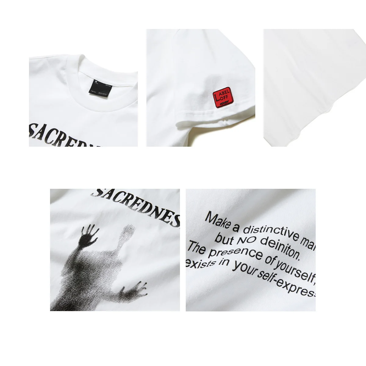 

Ghost Printing Short-Sleeved Mens T-shirt Summer Hip Hop T Shirt For Men Fashion Streetwear Oversized Tshirt Cotton Tee Tops