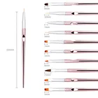 10 шт Нейл-арт рисования чередование вкладыш ручка кисточки DIY живопись цветочный Рисунок линии маникюрный набор дизайн ногтей инструменты дома салон Применение