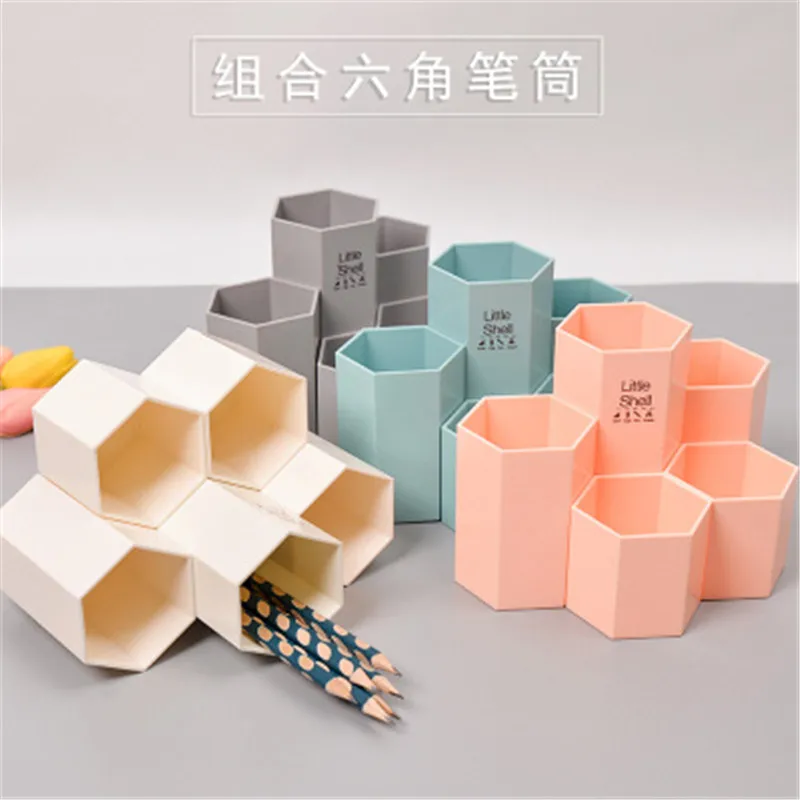 

5PCS Multifunction Plastic PP Desktop Storage Box Case Pencil Holder Pen Storage Case Desktop Office Pen Pencil Holder Organizer