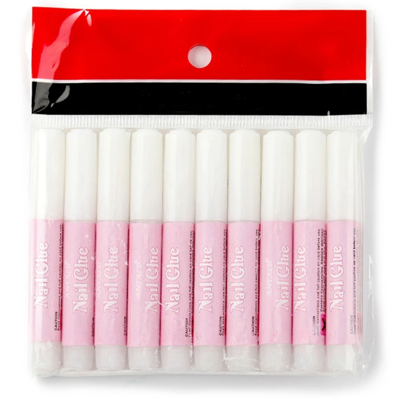 10 шт./компл. Мини Красота клей для ногтей ложное искусство украшения Советы Клей