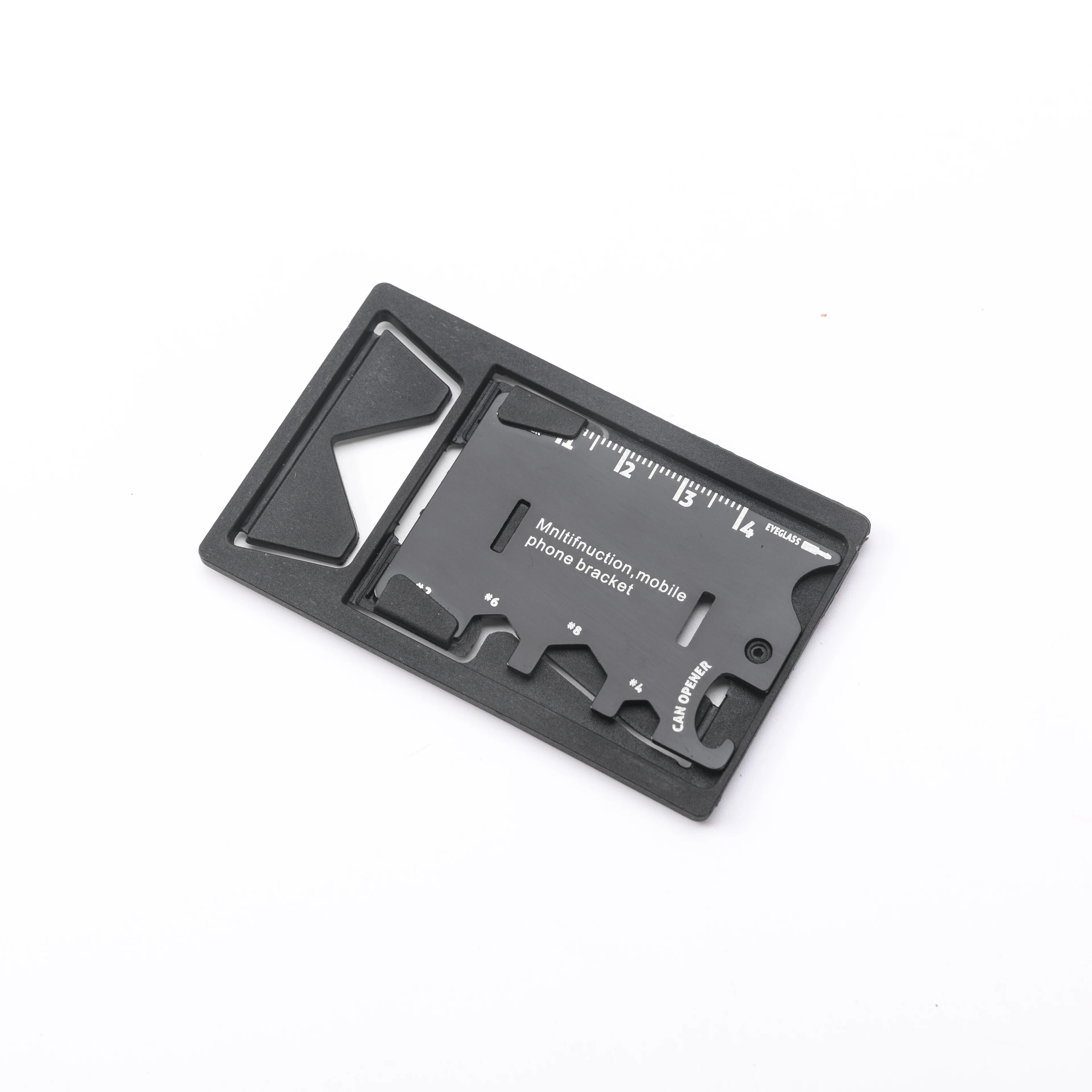 

EDC multi-function card tool bottle opener screwdriver ruler