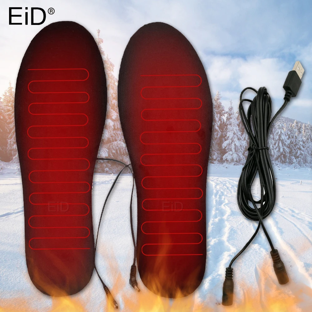 EiD USB стельки для обуви с подогревом электрическая грелка ног теплые носочки