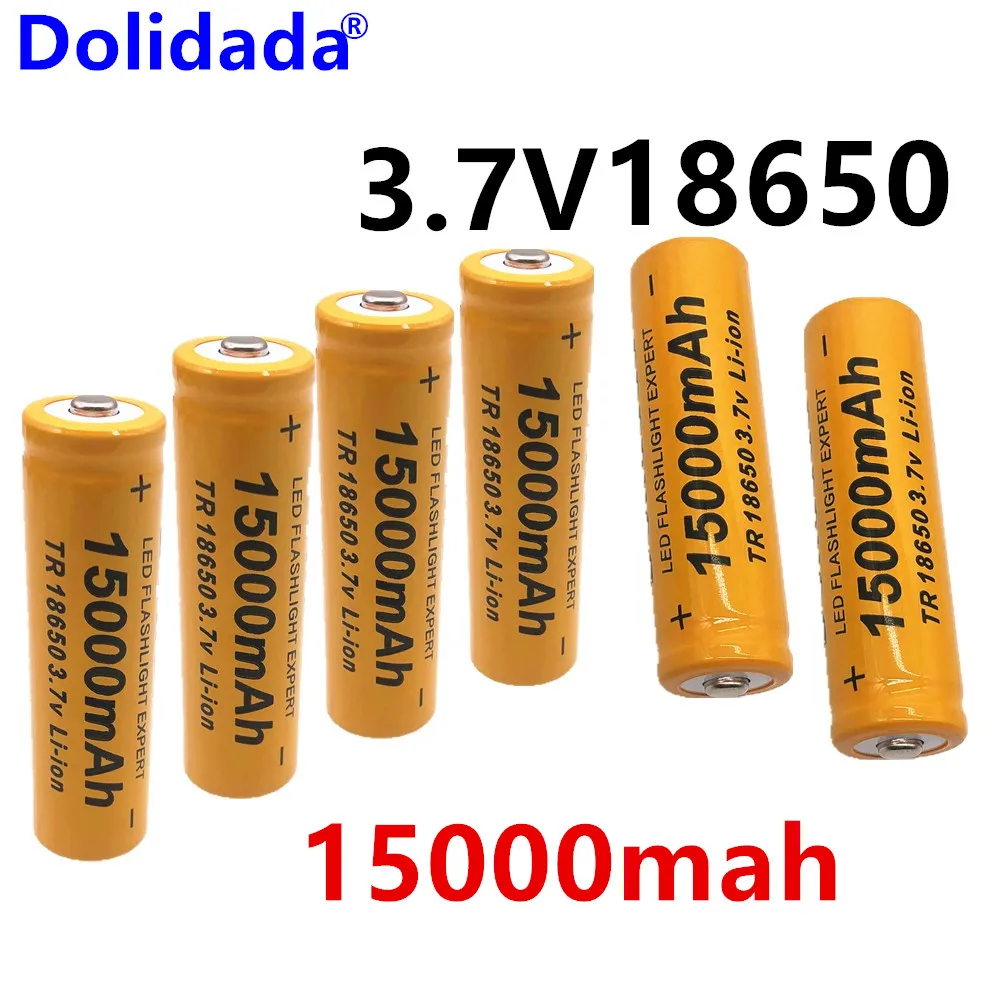 18650 3 7 V15000mAh перезаряжаемый литий-ионный аккумулятор для фонарь одного фонарика