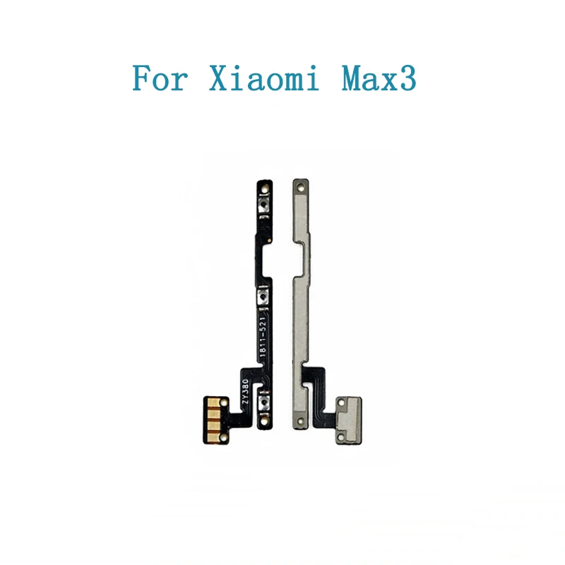

50pcs/lot For Xiaomi Max3 Switch Volume Power On Off Button Key Flex Cable Replacement Parts