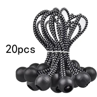 20pcs practical ball bungee cords portable tent canopy ball bungee cords balls bungee elastic rope for outdoor tent camping