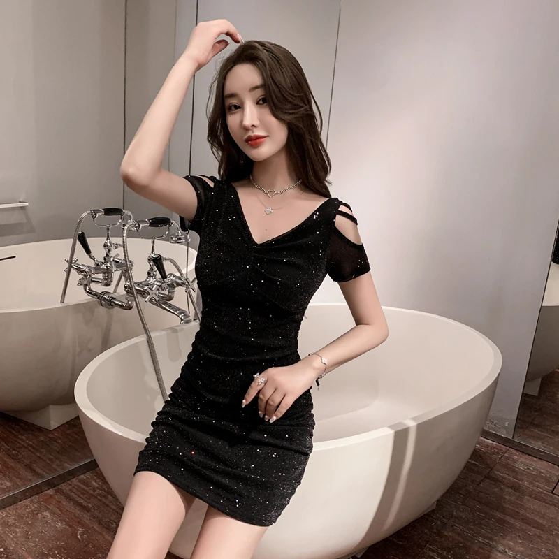 Сексуальная Женская одежда летняя облегающая приталенная для шоу и работы