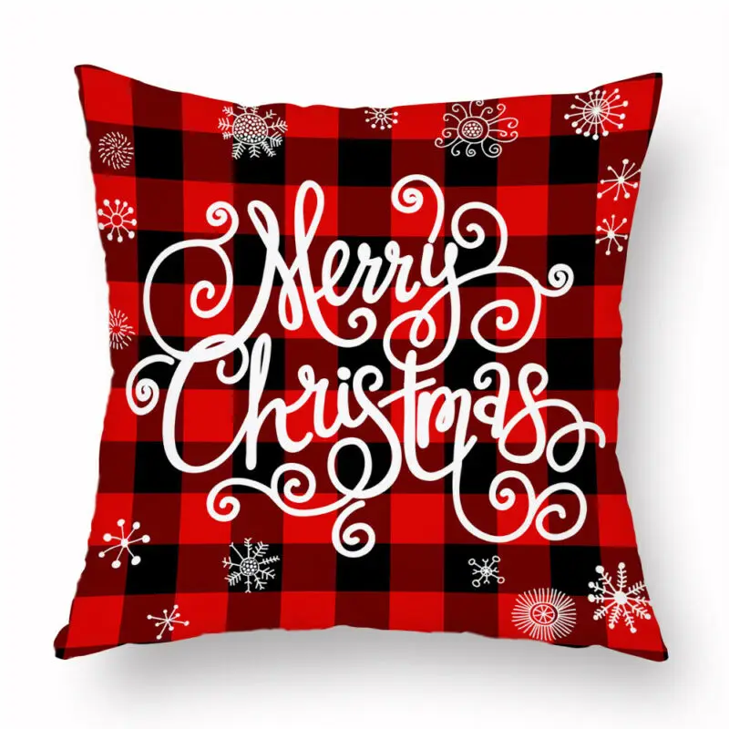

New 18x18 Christmas Sofa Car Throw Cushion Covers Home Decor US
