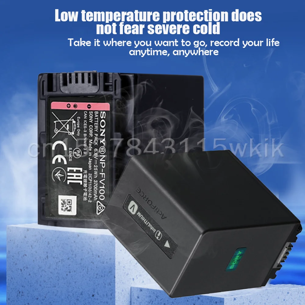 Аккумулятор для Фотоаппарата Sony NP-FV100 NPFV100 NP FV100 6 8 в 3700 мАч FV30 FV50 FV70 FP50 FP90 FP91 FH50 SX83E