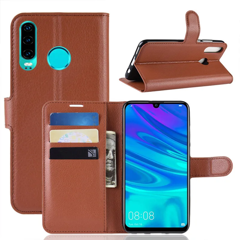 Роскошный кожаный чехол с откидной крышкой для huawei P30 Lite бумажник телефона Pro