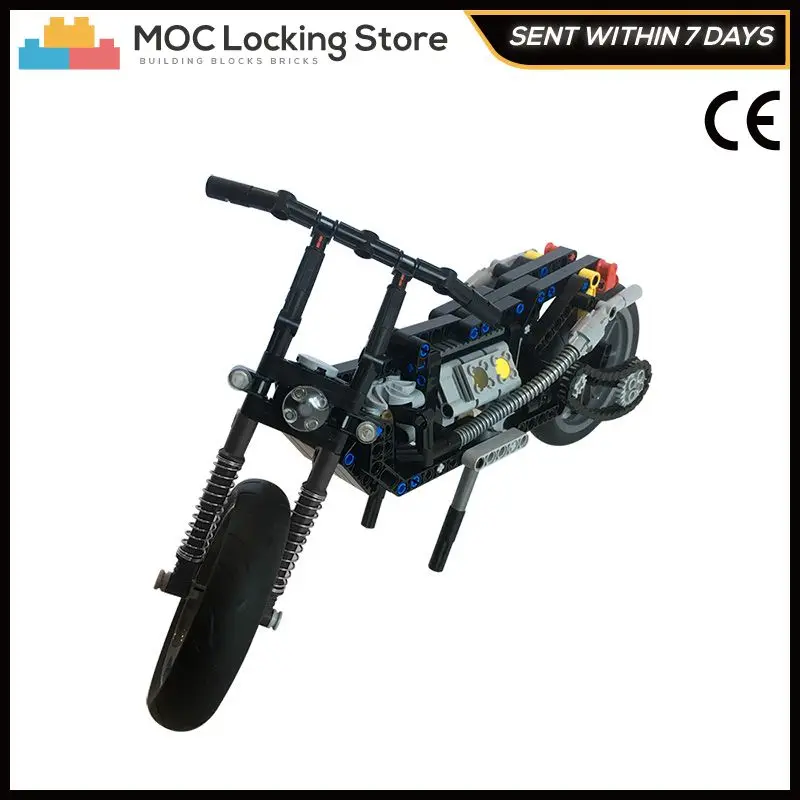 

Technical Vehicle MOC-18830 Motorcycle Bricks Compatible with Small Building Blocks Assemble Boy's Children's Toys Collection
