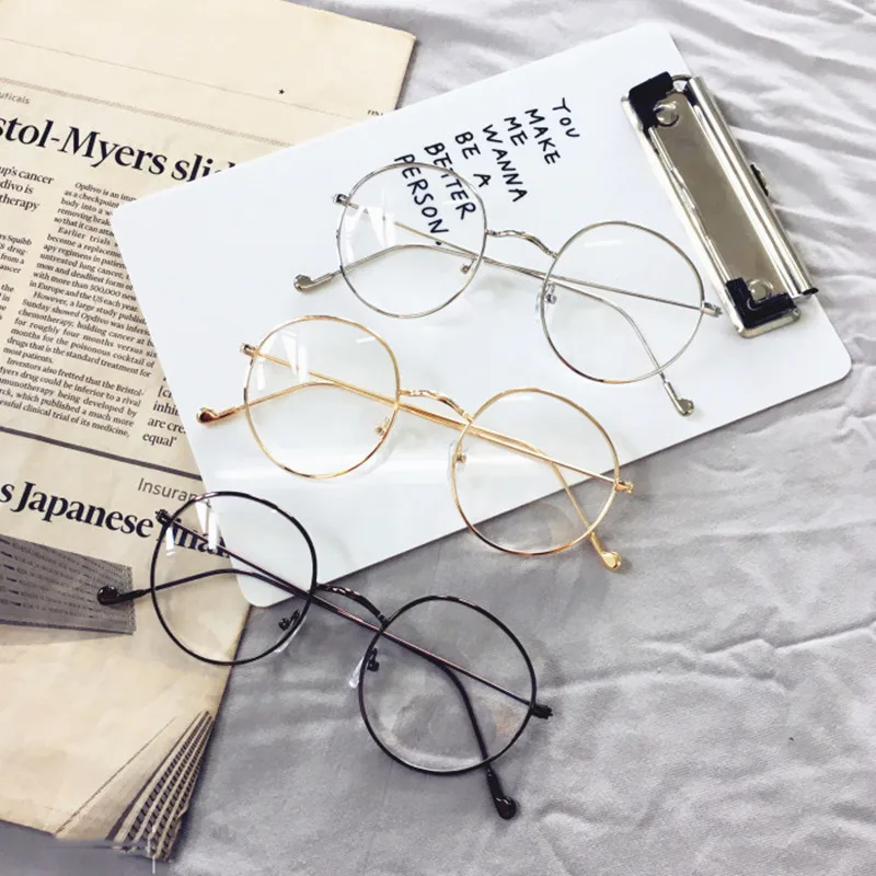 Новые дизайнерские женские очки оправы для оптики из металлического круглого
