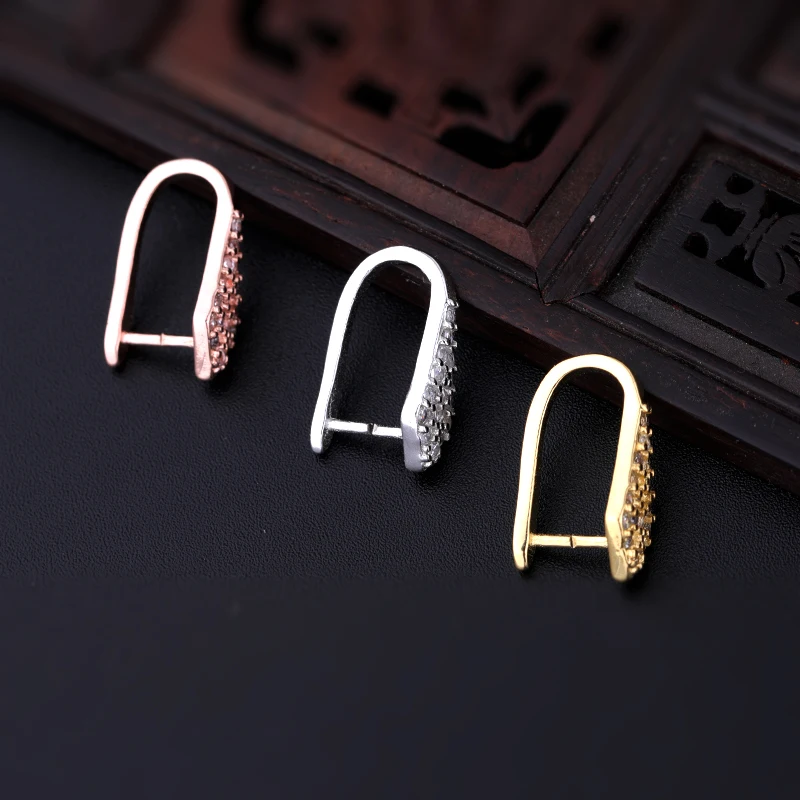 925 Sterling Silver Melon Seeds Buckle Pendants Clasps Hook Clips Bails Connectors Charm Bail Beads Supplies DIY Jewelry Making