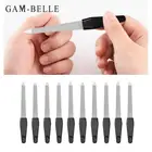 GAM-BELLE 1510 шт Черная ручка металлические двухсторонние пилочки для ногтей сильная кромка Маникюр Уход красота, Педикюр Инструменты для ухода за ногами