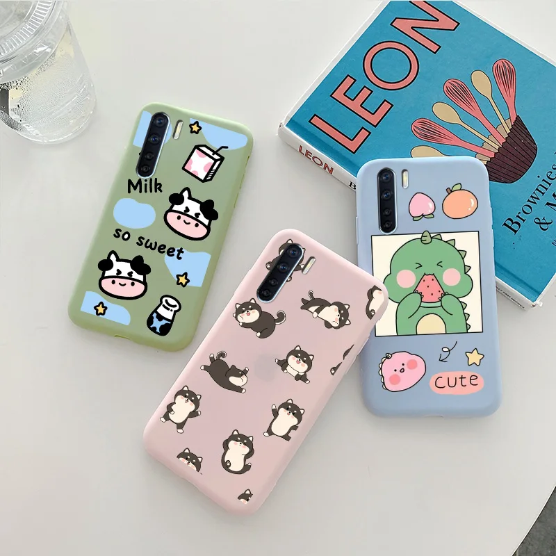 

For OPPO A91 Case Shockproof Cartoon Cute Animal Pattern Silicone Soft Phone Case For OPPO A91 Matte Back Cover