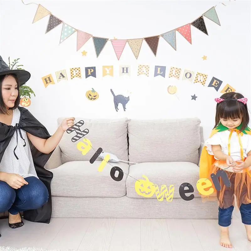 1 Pc Party Scene Layout Props Decorative Hanging Pennant Banquet Bunting (random color) | Дом и сад