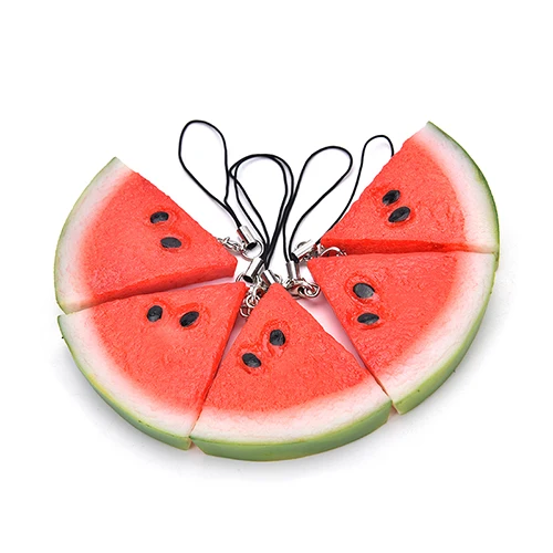 

Watermelon Keychains Purse Bag Buckle Pendant For Car Keyrings key chains holder women Car Styling Decoration 1Pc