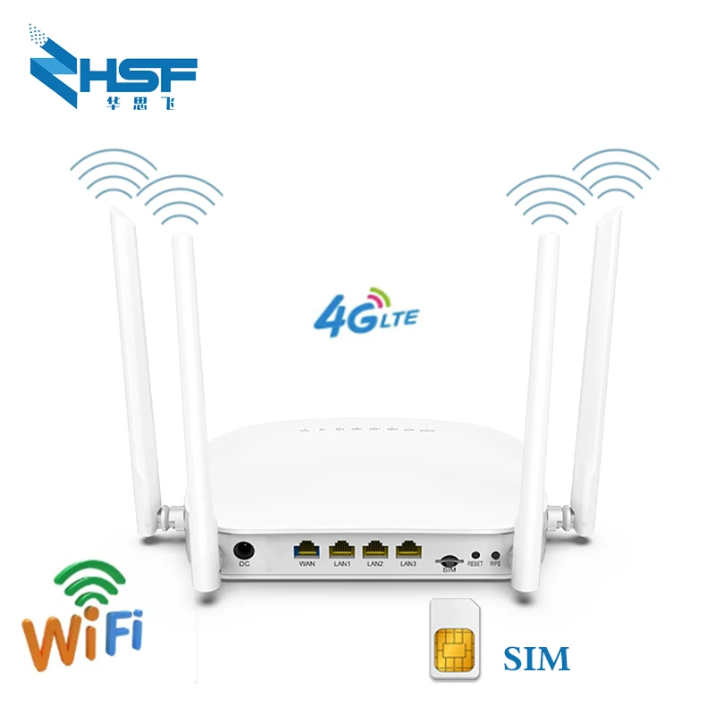 4G LTE роутер 300 Мбит/с беспроводной CPE 3G / Мобильный Wi Fi точка доступа со слотом для Sim