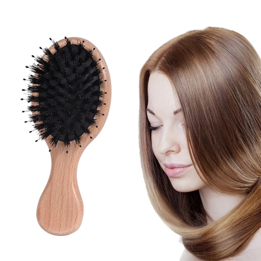 Portable Mini Airbag Comb Hair Curly High Quality Beech material HairBrushes |