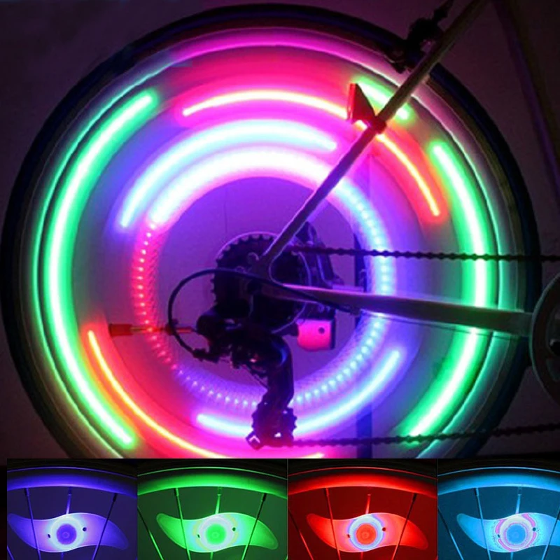 

Водонепроницаемый велосипедный фонарь с 3 режимами освещения, светодиодный фсветильник на спицах для велосипеда, легкая в установке сигнал...