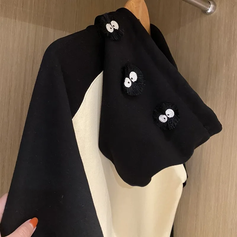 

Spring Brand Cotton hoodies women Cartoon Letter Print embroidery Sweatshirt Casual Loose Plus Size Men Pullovers Female Tops