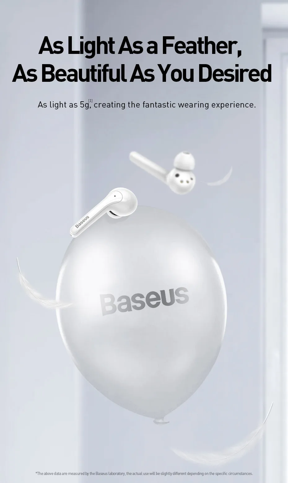 Baseus W07 Bluetooth наушники TWS беспроводные Bluetooth наушники 3D стерео Спортивные Беспроводные наушники с двойным шумоподавлением микрофоном