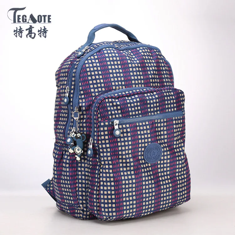 TEGAOTE, женский рюкзак для девочек-подростков, нейлоновые рюкзаки, Mochila Feminina, женский рюкзак для путешествий, школьный рюкзак, Sac A Dos - Цвет: 9