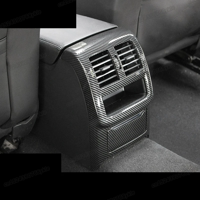 carbon fiber car armrest rear vent trims decoration for volkswagen passat B8 2016 2017 2018 2019 variant gt 2020 2021 anti-kick |