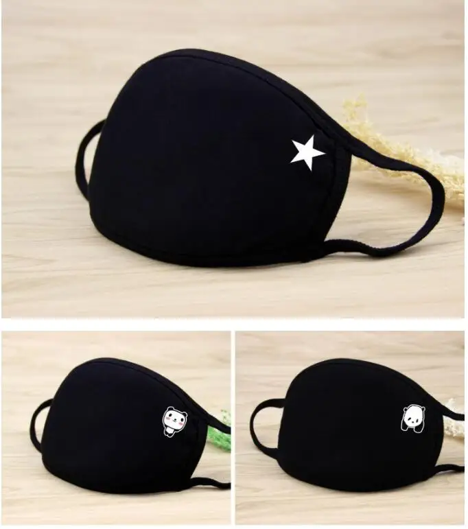 Пылезащитная маска для рта популярная хлопковая лица с мультяшным рисунком