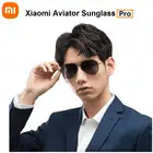 Солнцезащитные очки-авиаторы Xiaomi Mijia, оригинальные антибликовые ультратонкие очки-авиаторы из нержавеющей стали с защитой от ультрафиолета, подходят для путешествий и прогулок