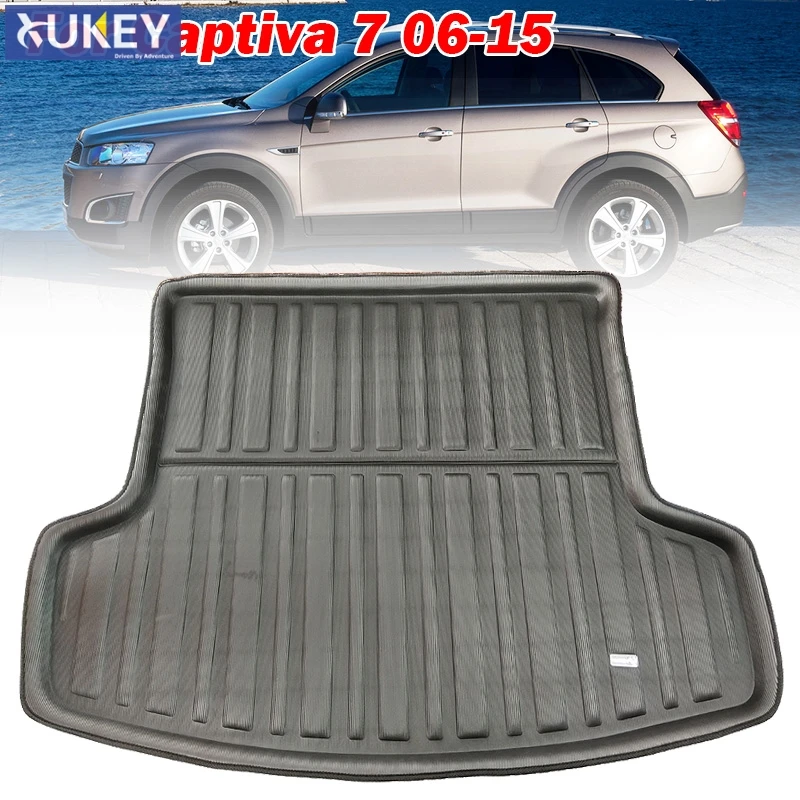 Задняя подкладка багажника напольный коврик протектор лотка для Chevrolet Holden Captiva 7