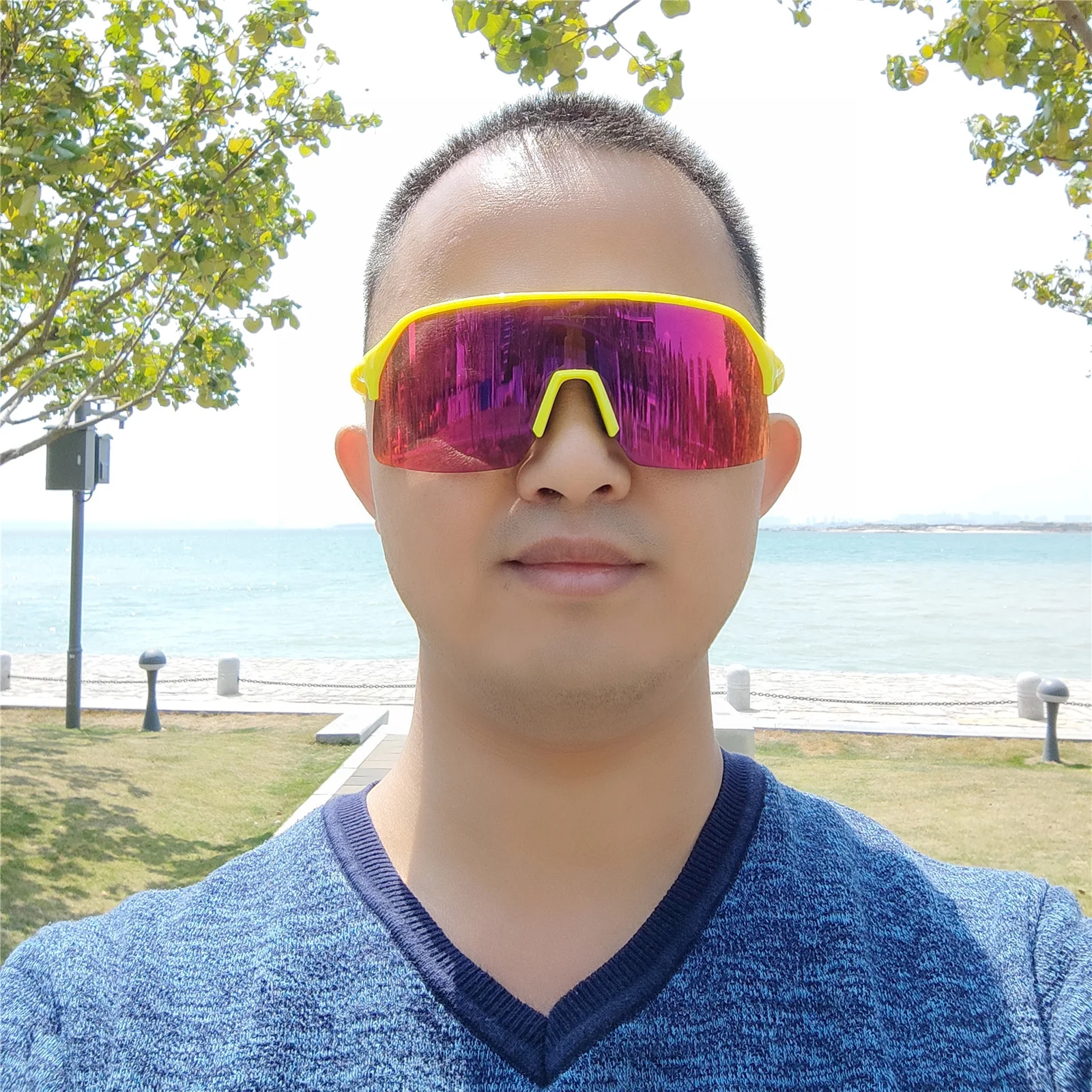 Поляризованные велосипедные солнцезащитные очки для горных и шоссейных