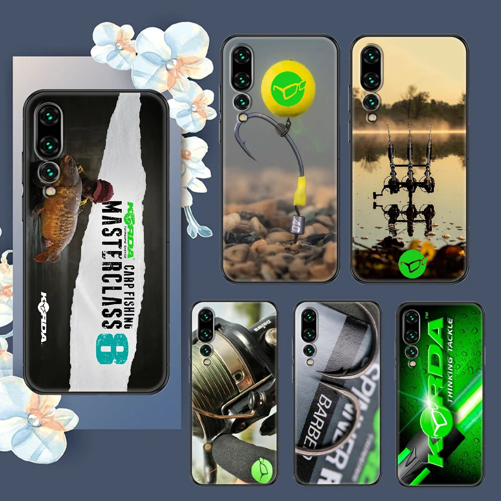 Чехол для телефона Korda, для Huawei P Mate P10 P20 P30 P40 10 20 Smart Z Pro Lite 2019, черный художественный чехол из ТПУ