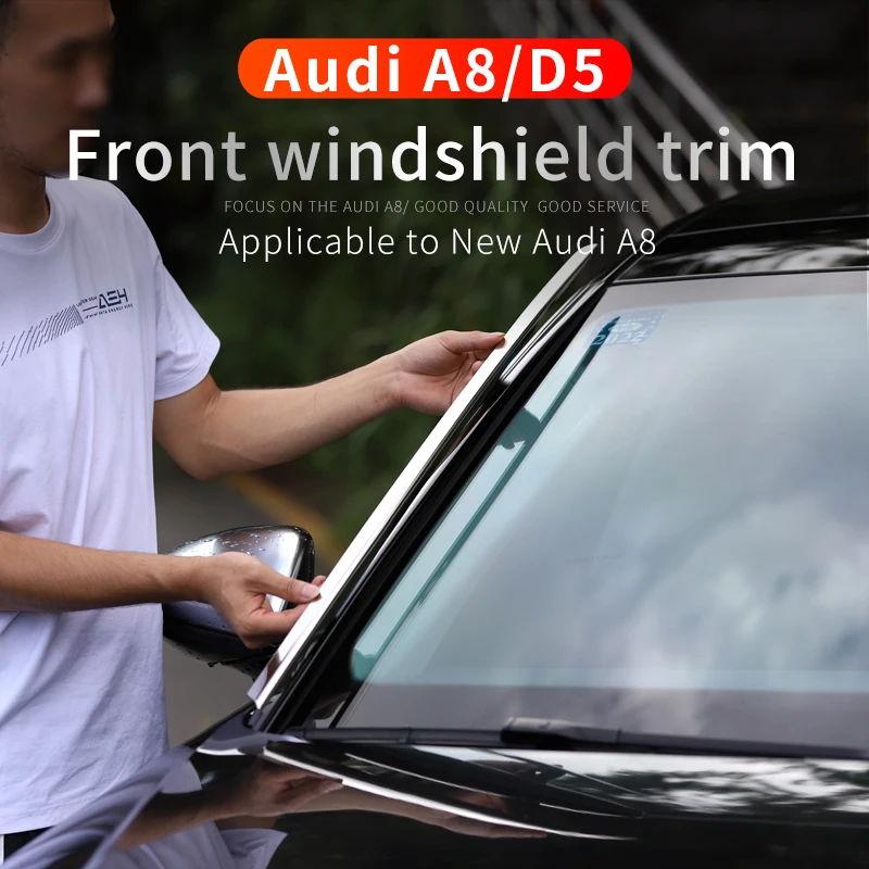 

Аксессуары для Audi a8 на 18-22 года, модификация D5, Внешнее украшение, отделка окна автомобиля, переднее ветровое стекло, яркая наклейка