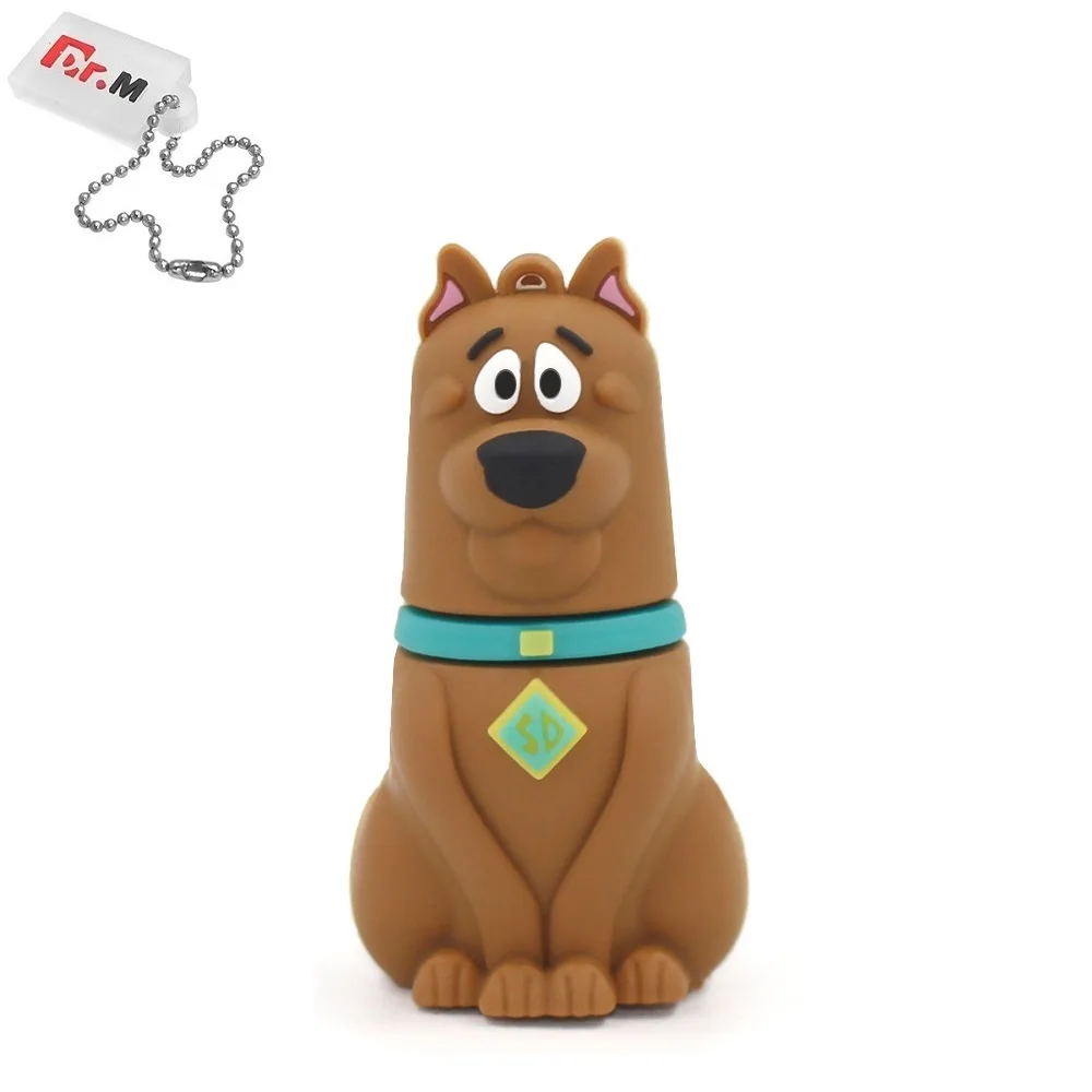 brown dog Милые животные USB флеш-накопители 16GB мультфильм собака Флешка 32GB персонализированные 4GB 8GB карта памяти, Флеш накопитель I Flashdisk забавные подарки - Цвет: brown dog