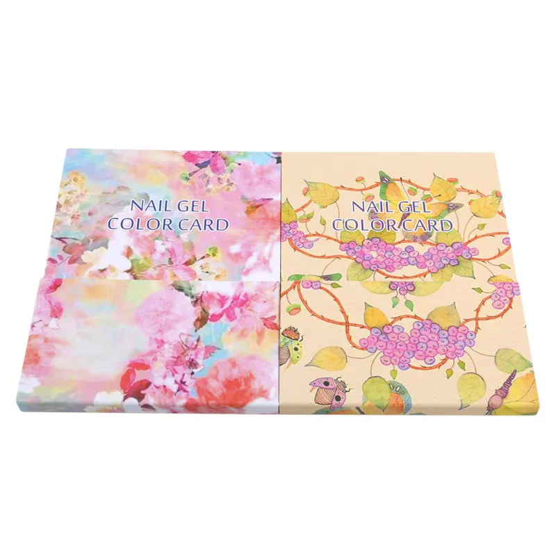 Накладные ногти Цвет книга Дисплей Гель лак для нейл арта карты диаграмма цветов